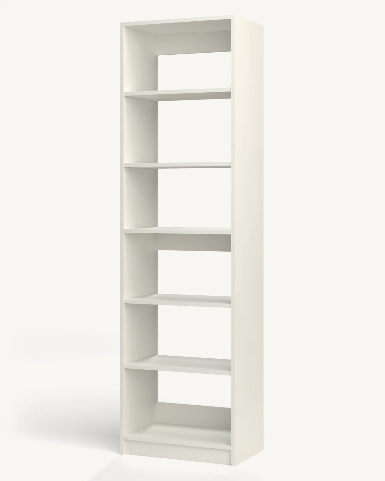 Shelves over Shelves Reach-In Closet Module, 24" wide and 84" tall, empty, as it is delivered (rendered)